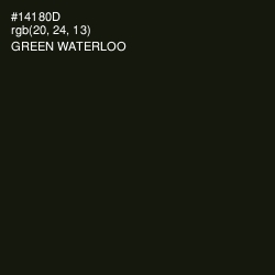 #14180D - Green Waterloo Color Image